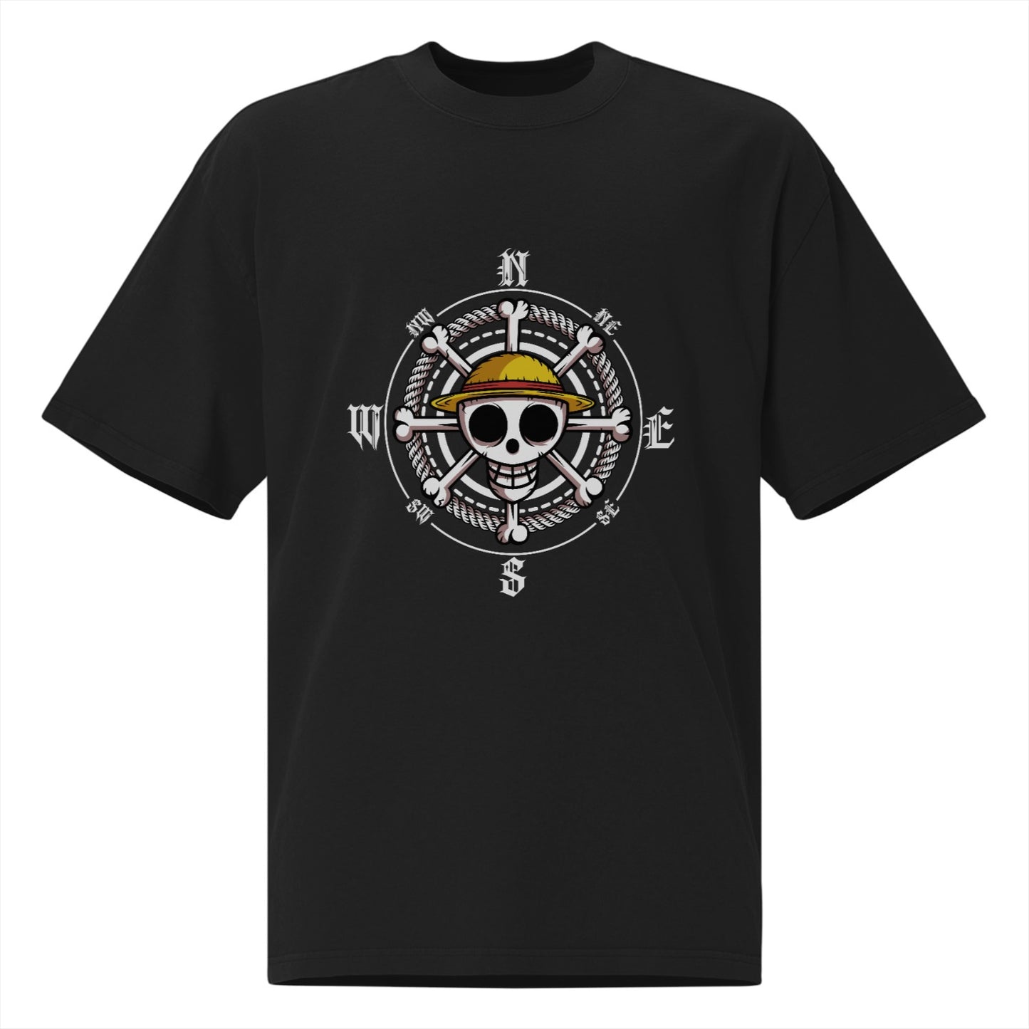 تيشيرت واسع للجنسين – قطن جيرسي فاخر 220 جم