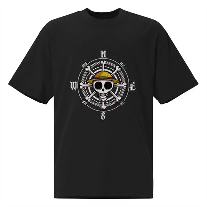 تيشيرت واسع للجنسين – قطن جيرسي فاخر 220 جم